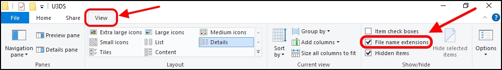 File name extensions